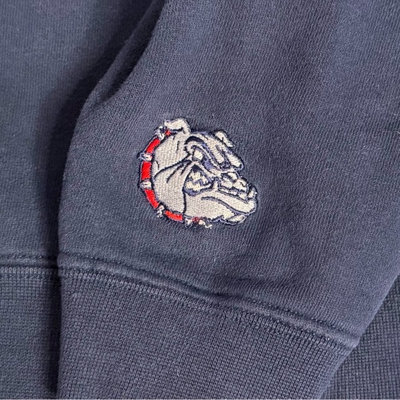 Women’s Navy Blue Gonzaga University Bulldogs Embroidered Zip-Up Hoodie size M - Picture 6 of 11